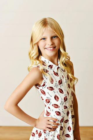 Swoon Baby - White Football Tennis Dress