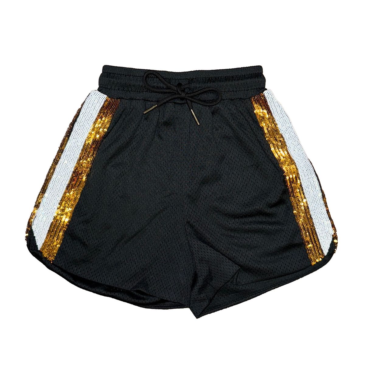 Belle Cher - Black And Gold Sequin Shorts