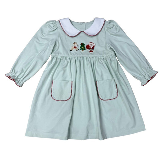 Whimsy Bay Kids - Christmas Crew Collared Dress