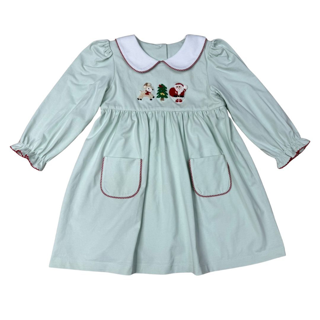 Whimsy Bay Kids - Christmas Crew Collared Dress