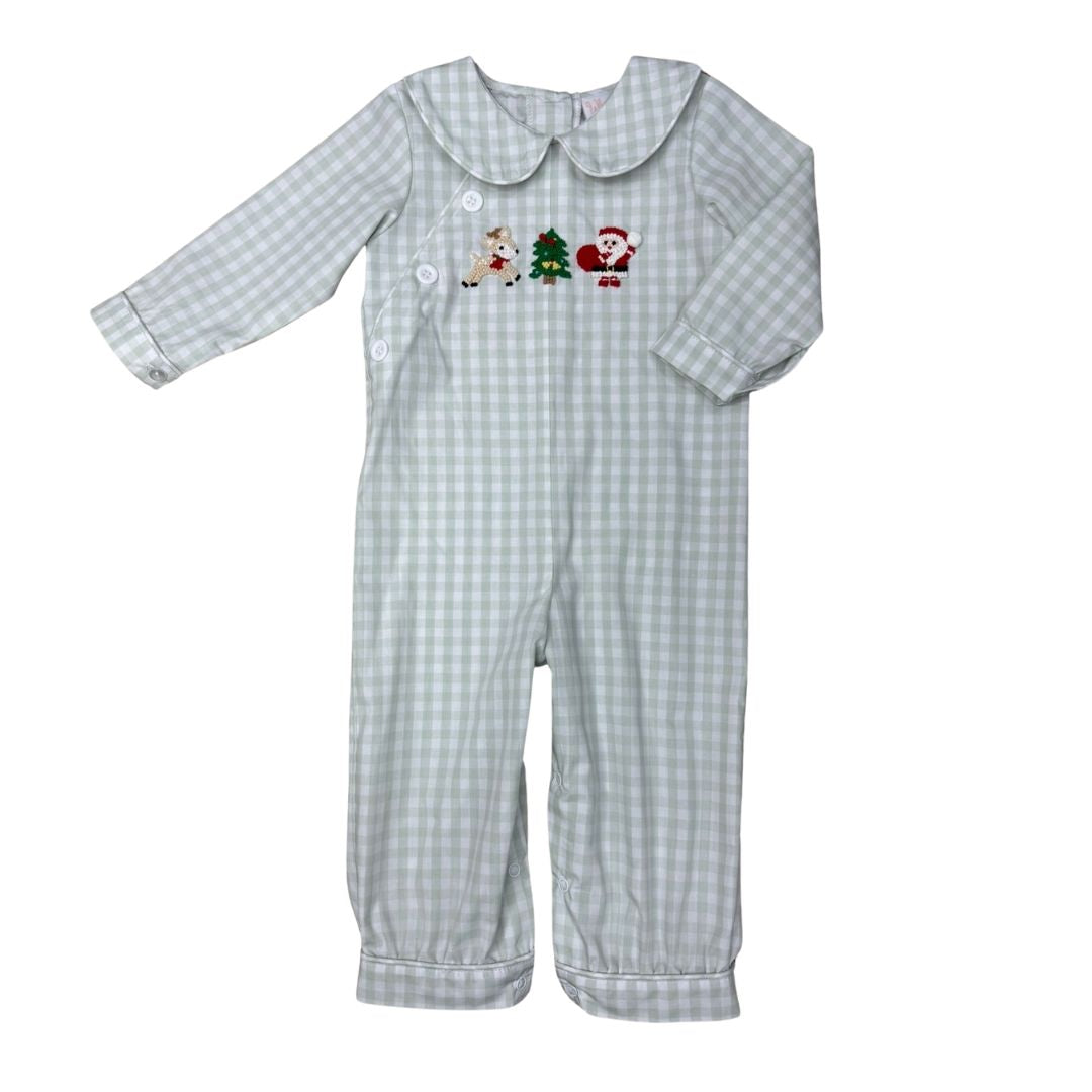 Whimsy Bay Kids - Christmas Crew Collared Romper