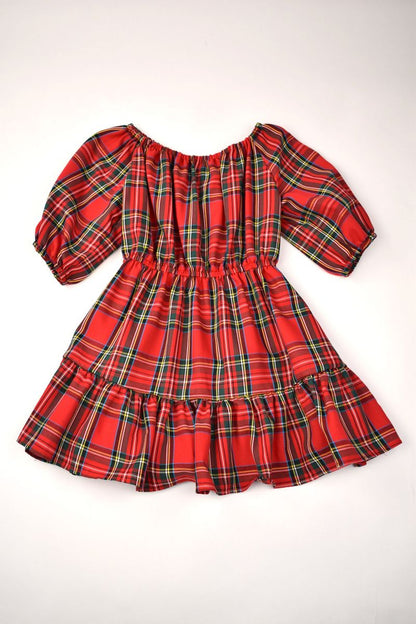 Funtasia Too - Ruffle Dress Red Plaid