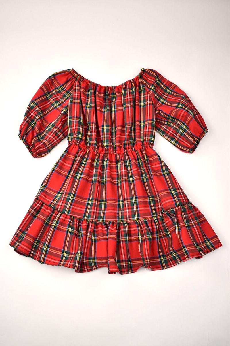 Funtasia Too - Ruffle Dress Red Plaid