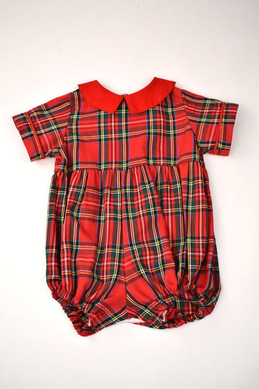 Funtasia Too - Boy Romper, HW Plaid
