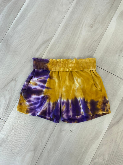 ERGE - Tie Dye Purple/Gold Shorts