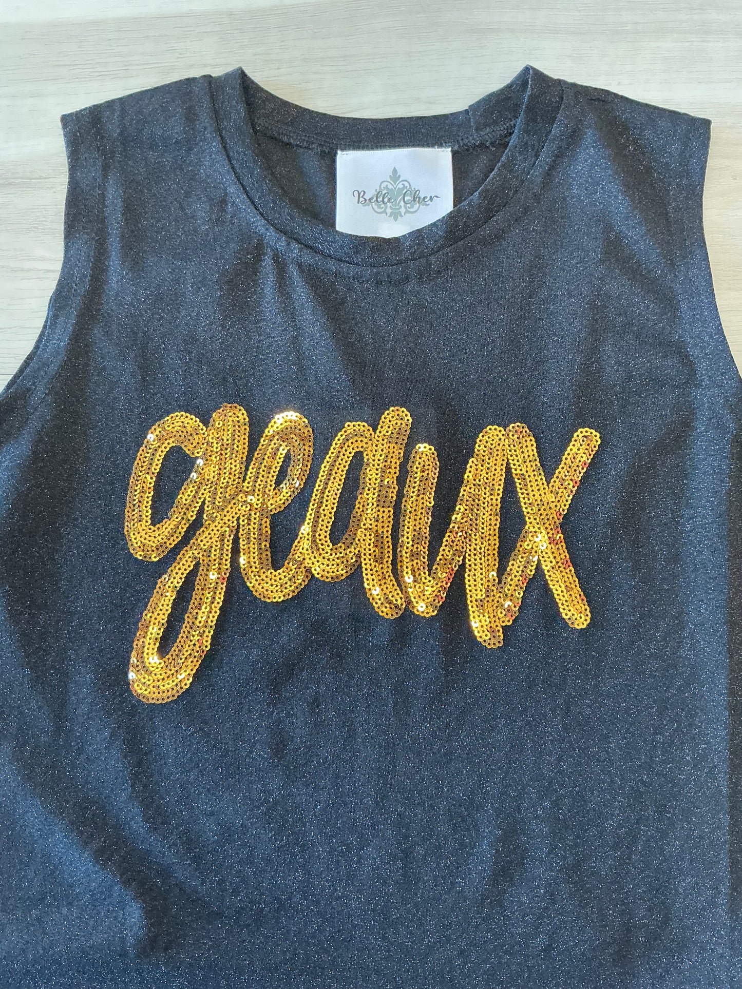 Belle Cher - Geaux Sequin Tank
