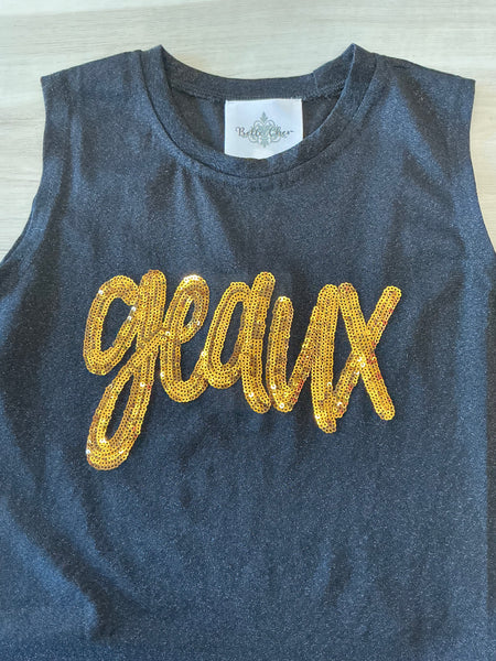 Belle Cher - Geaux Sequin Tank