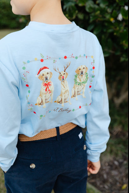 Bailey Boys - Long Sleeve Christmas Labs Tee