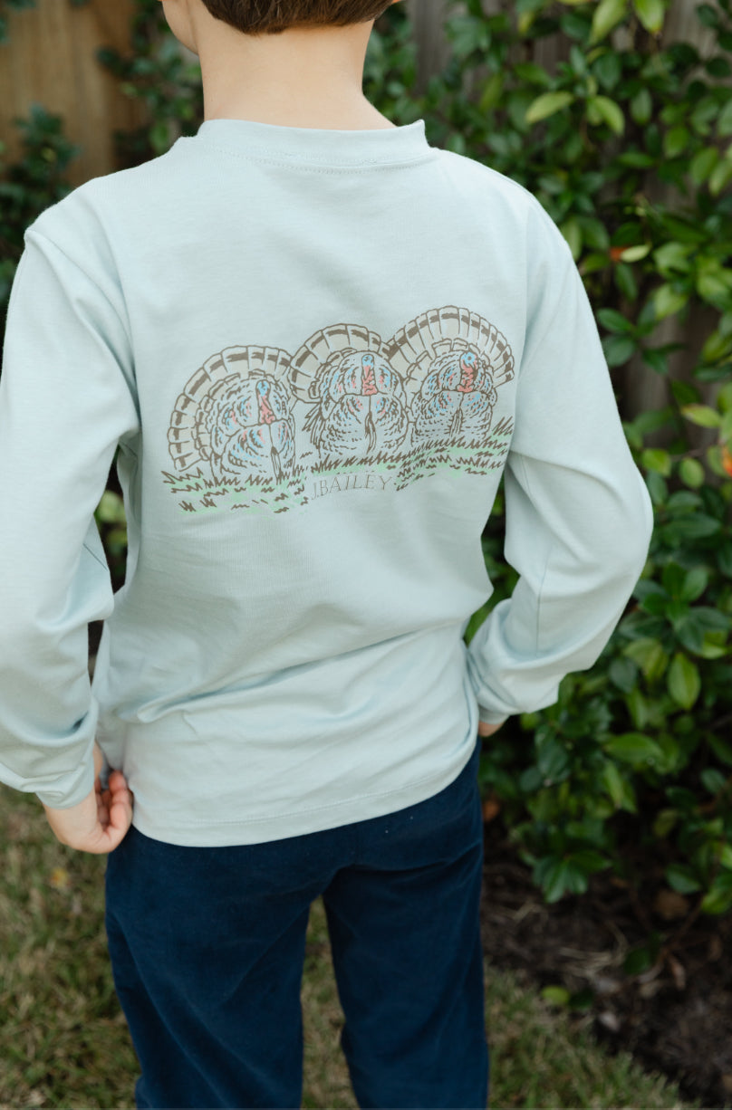 Bailey Boys - Long Sleeve Turkey - Sage