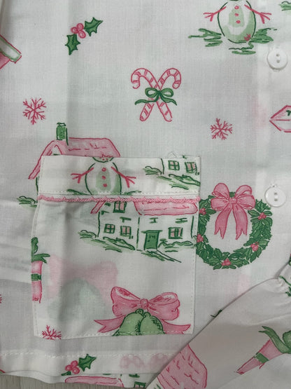 Sweet Dreams Pink/Green Christmas 2 piece set