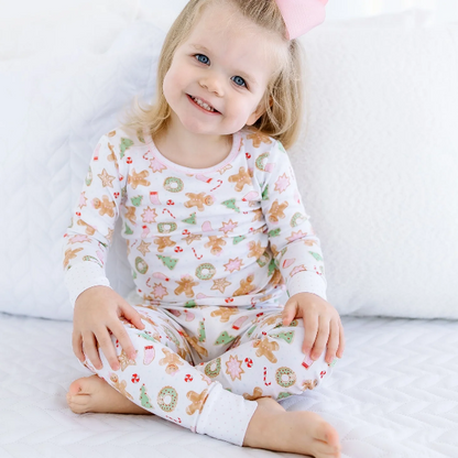 Magnolia Baby - Pink Frosted Wonderland Long Pajamas
