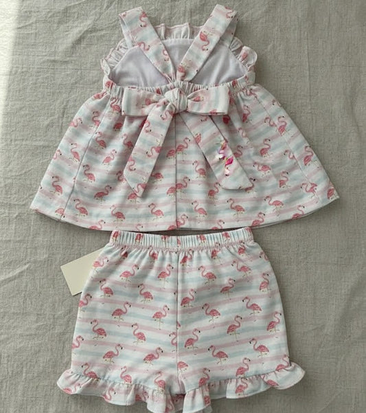 Charming Little Ones - Pink Flamingo 2 Piece Set