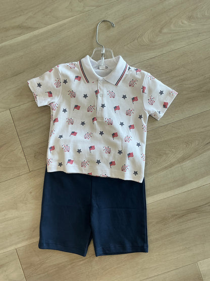 Kissy Kissy - Patriotic Short Set