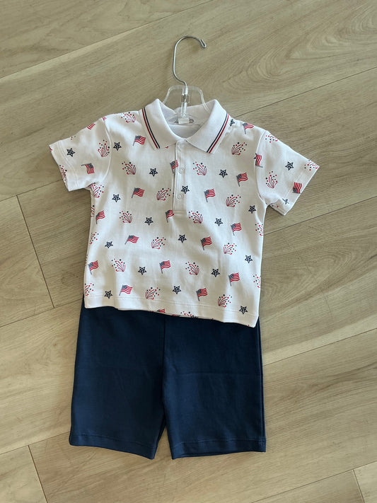 Kissy Kissy - Patriotic Short Set