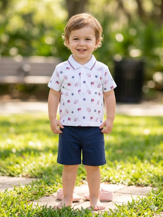 Kissy Kissy - Patriotic Short Set