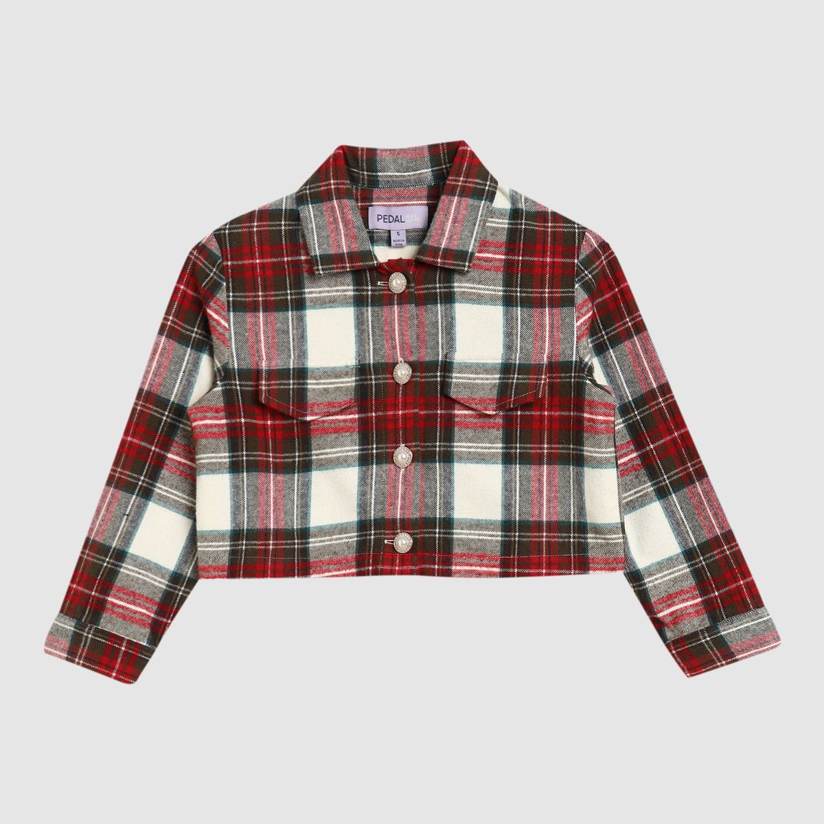 Pedal - Ivory/Red Plaid Jacket