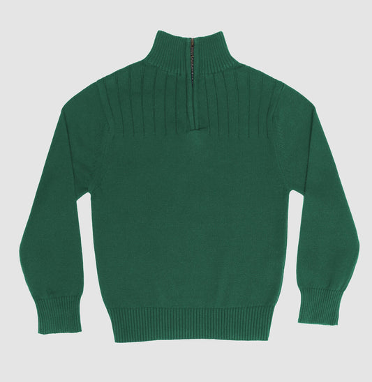 Pedal - Green 1/4 Zip Sweater