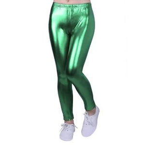 Evie's Studio - Green Metallic Leggings