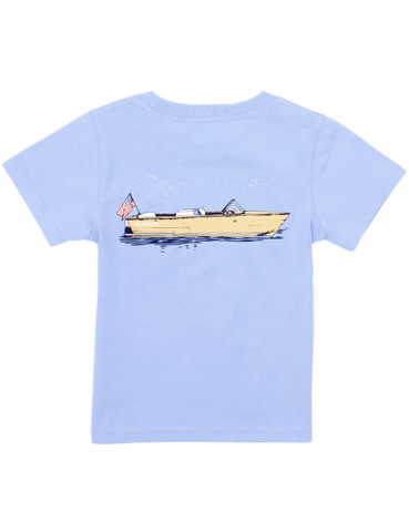 Properly Tied - Boating Tradition Short Sleeve Tee Blue