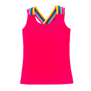 Little Olin - Tennis Fuchsia Top