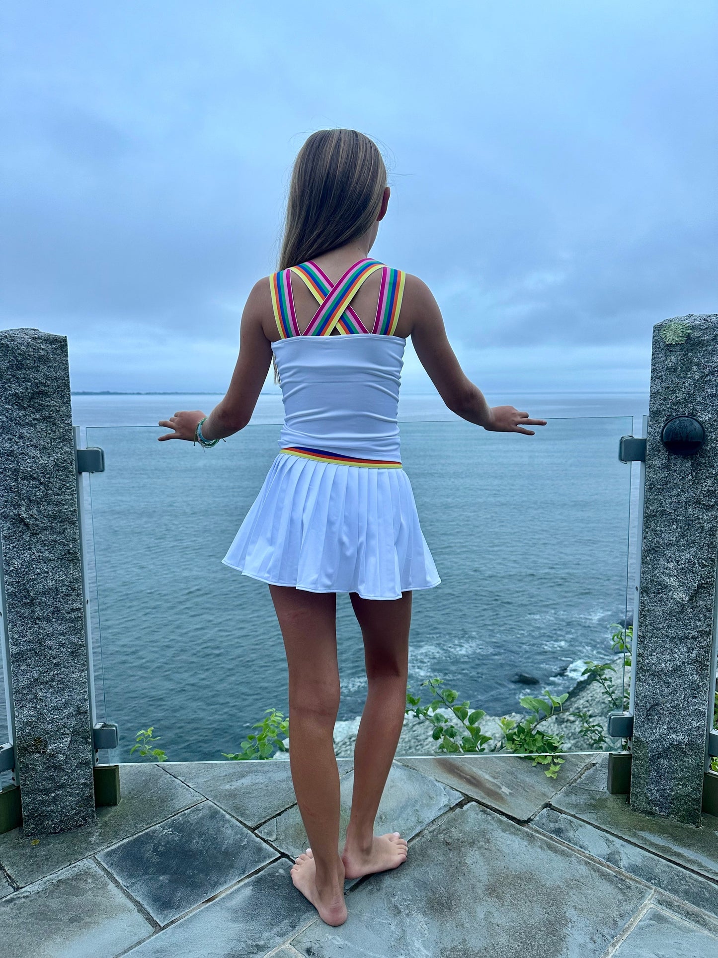 Little Olin - Tennis White Top