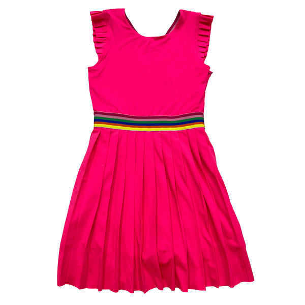 Little Olin - Tennis Hot Pink Mini Dress