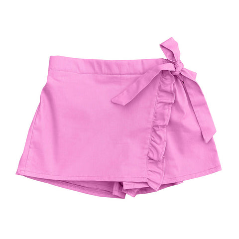 Little Olin - Pink Denim Skort