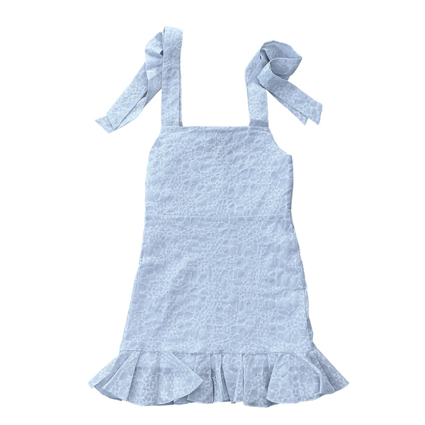 Little Olin - Blue Ruffle Dress