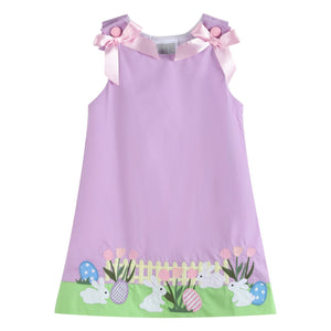 Lil Cactus - Purple Easter Bunny Garden Dress