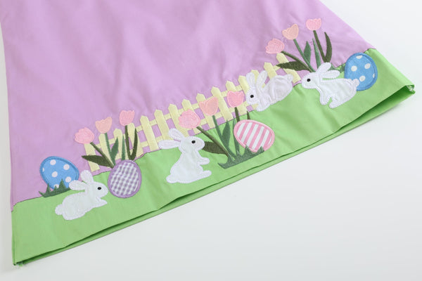 Lil Cactus - Purple Easter Bunny Garden Dress