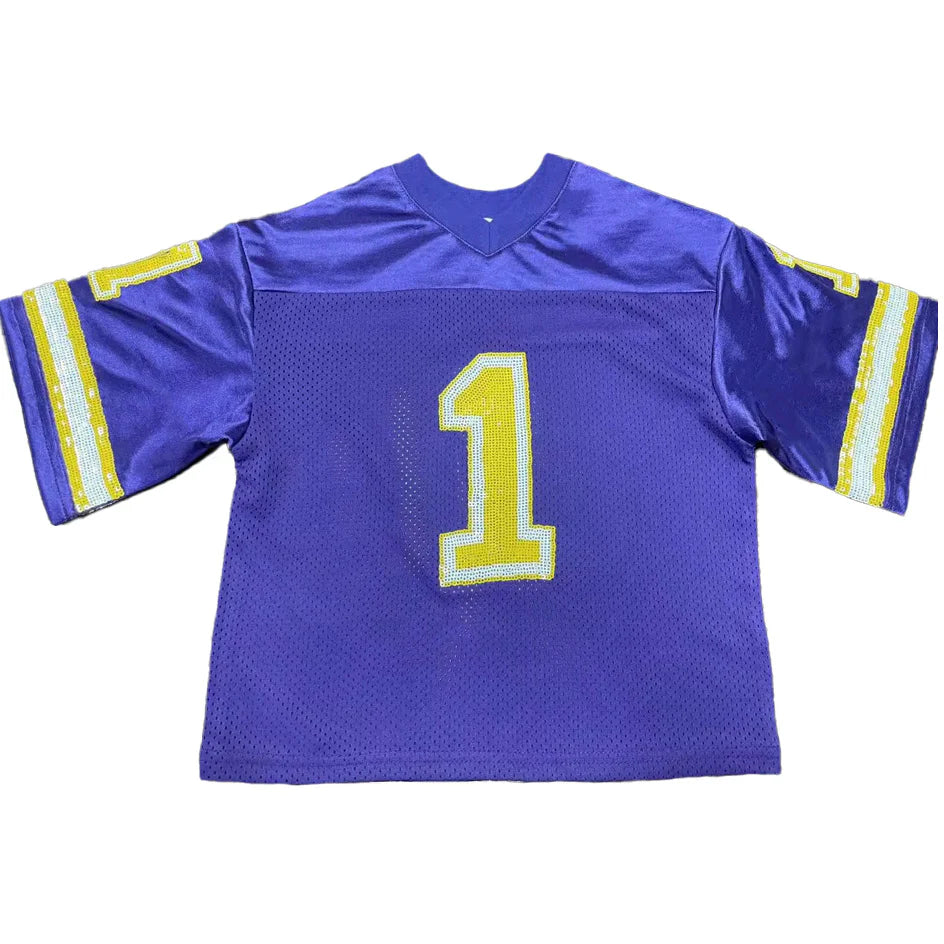 Belle Cher - Purple Lsu Jersey Shirt