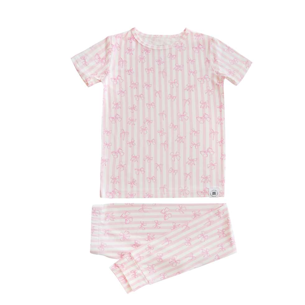 Sweet Bamboo - Tie The Knot Big Kid S/S Pajama