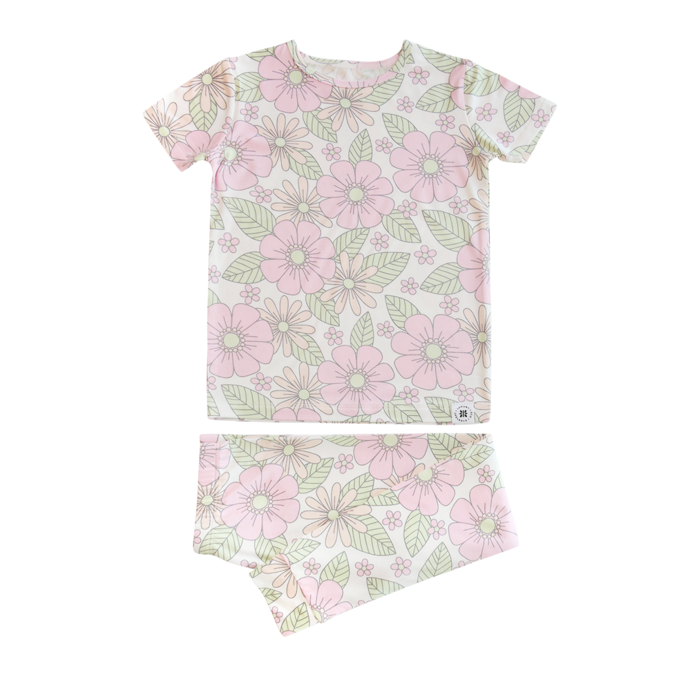 Sweet Bamboo - Groovy Love S/S Big Kid Pajama