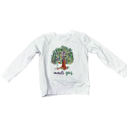 Lulu Bebe - MG Bead Tree White L/S