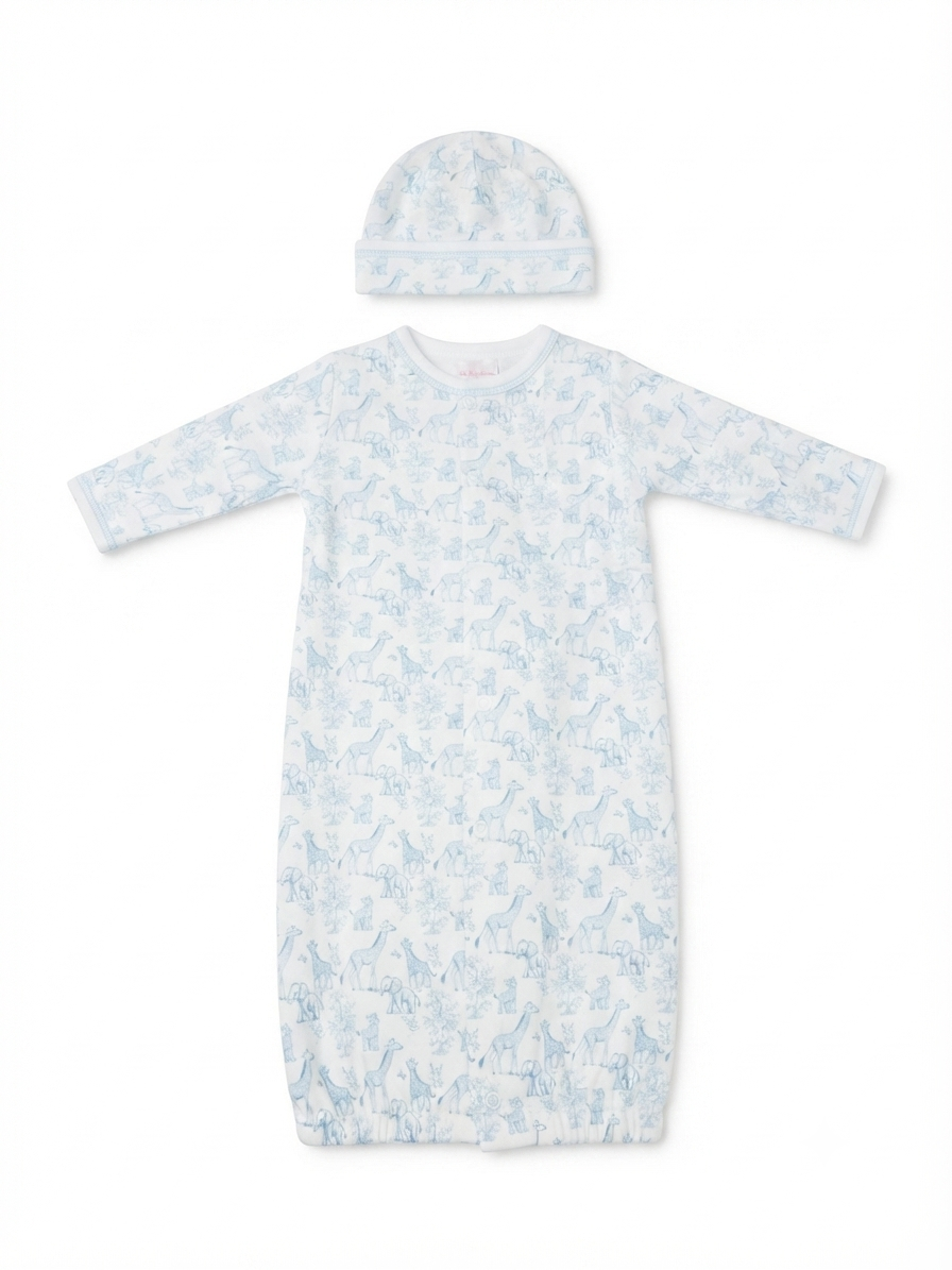 Baby Loren - Baby Blue Safari Pima Converter & Hat