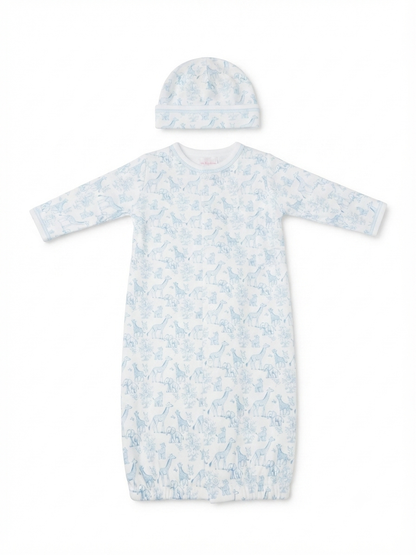 Baby Loren - Baby Blue Safari Pima Converter & Hat