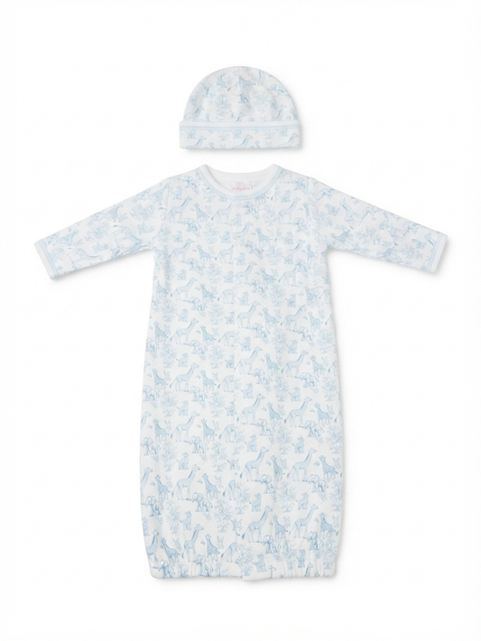 Baby Loren - Baby Blue Safari Pima Converter & Hat