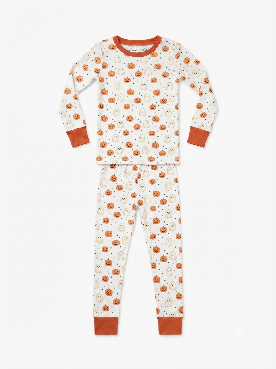 Luna & Arlo - Pumpkin And Boo Long Pajamas