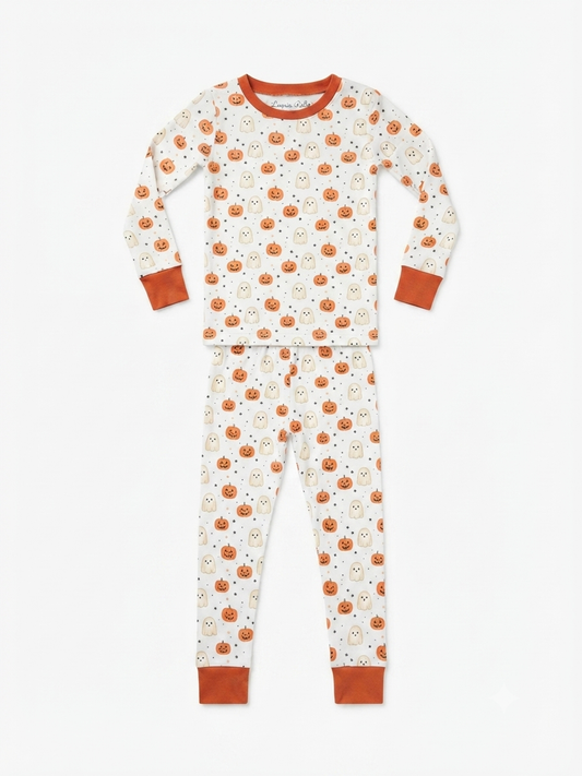 Luna & Arlo - Pumpkin And Boo Long Pajamas