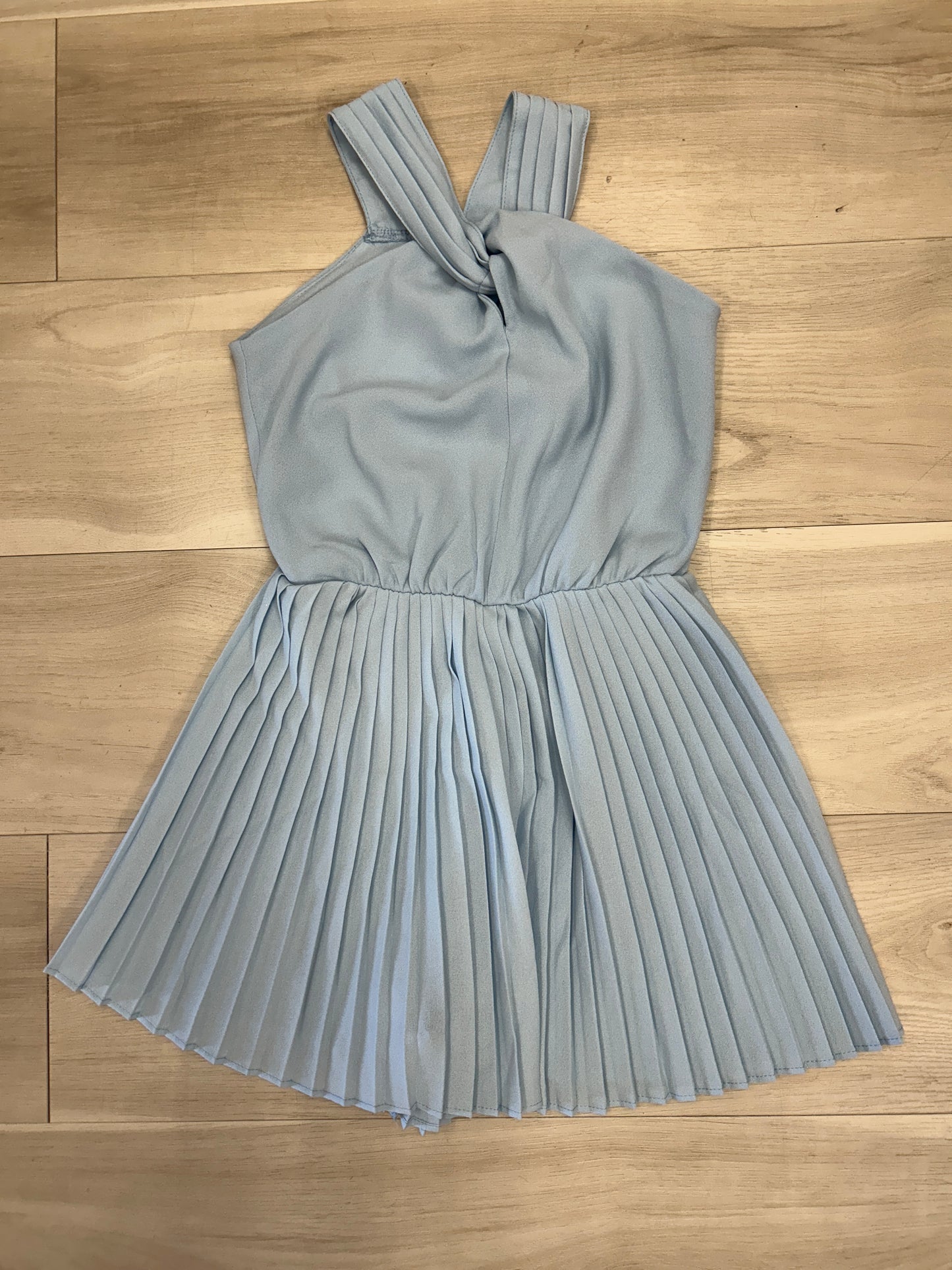 Mayoral - Light Blue Pleated Dress