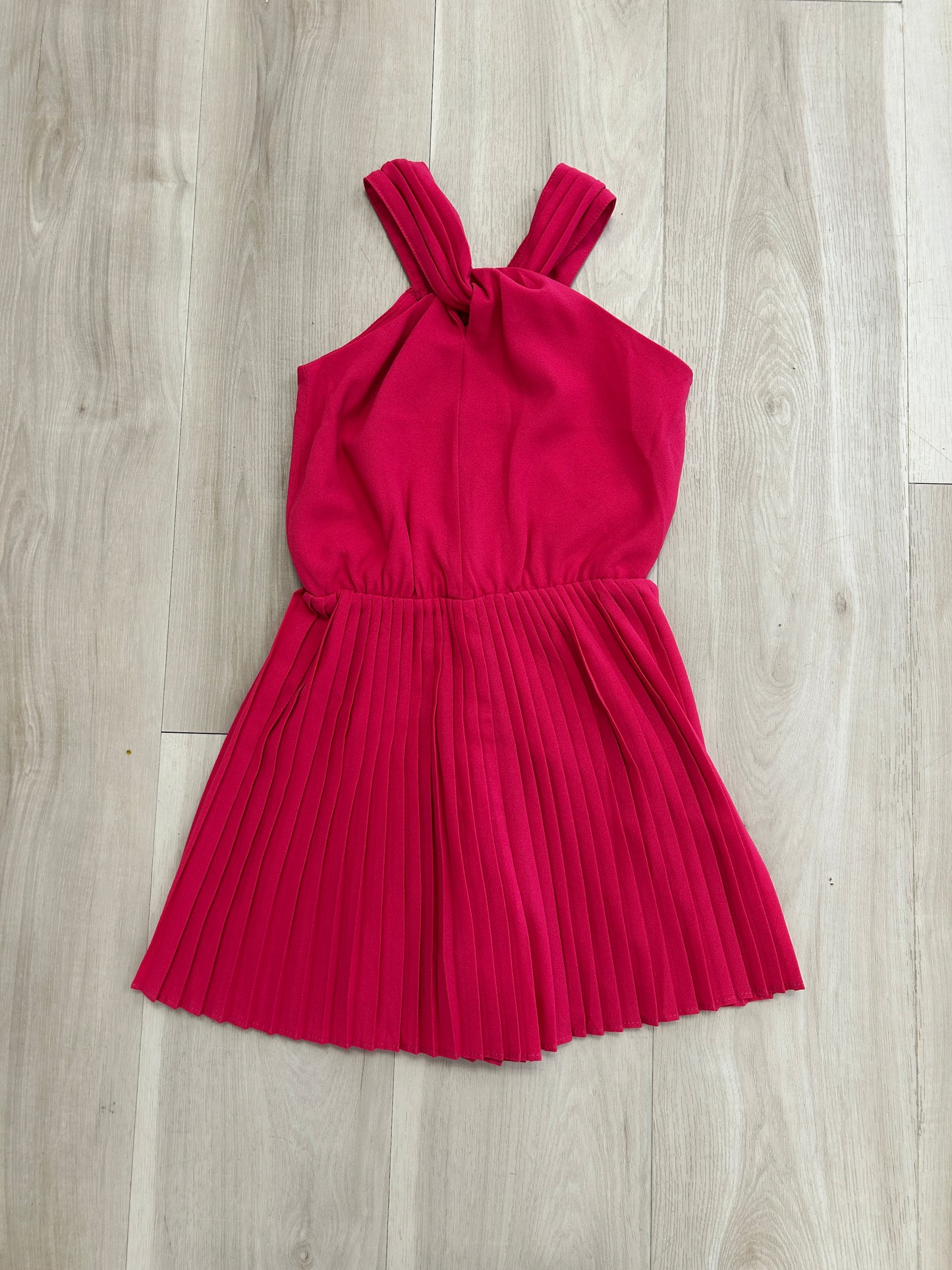 Mayoral - Hot Pink Pleated Dress