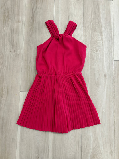 Mayoral - Hot Pink Pleated Dress