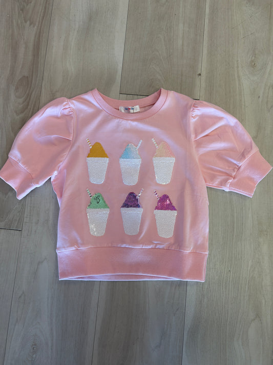 Lulu Bebe - Sequin Snowball Top