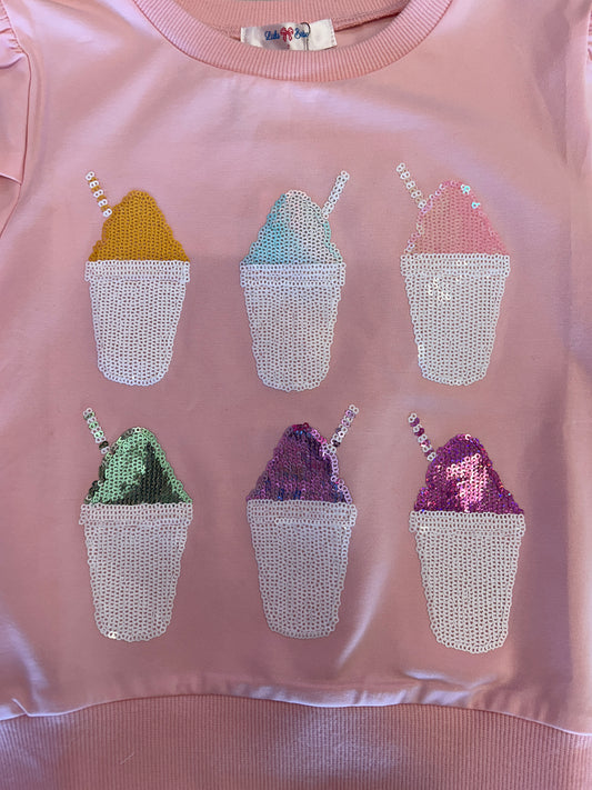 Lulu Bebe - Sequin Snowball Top