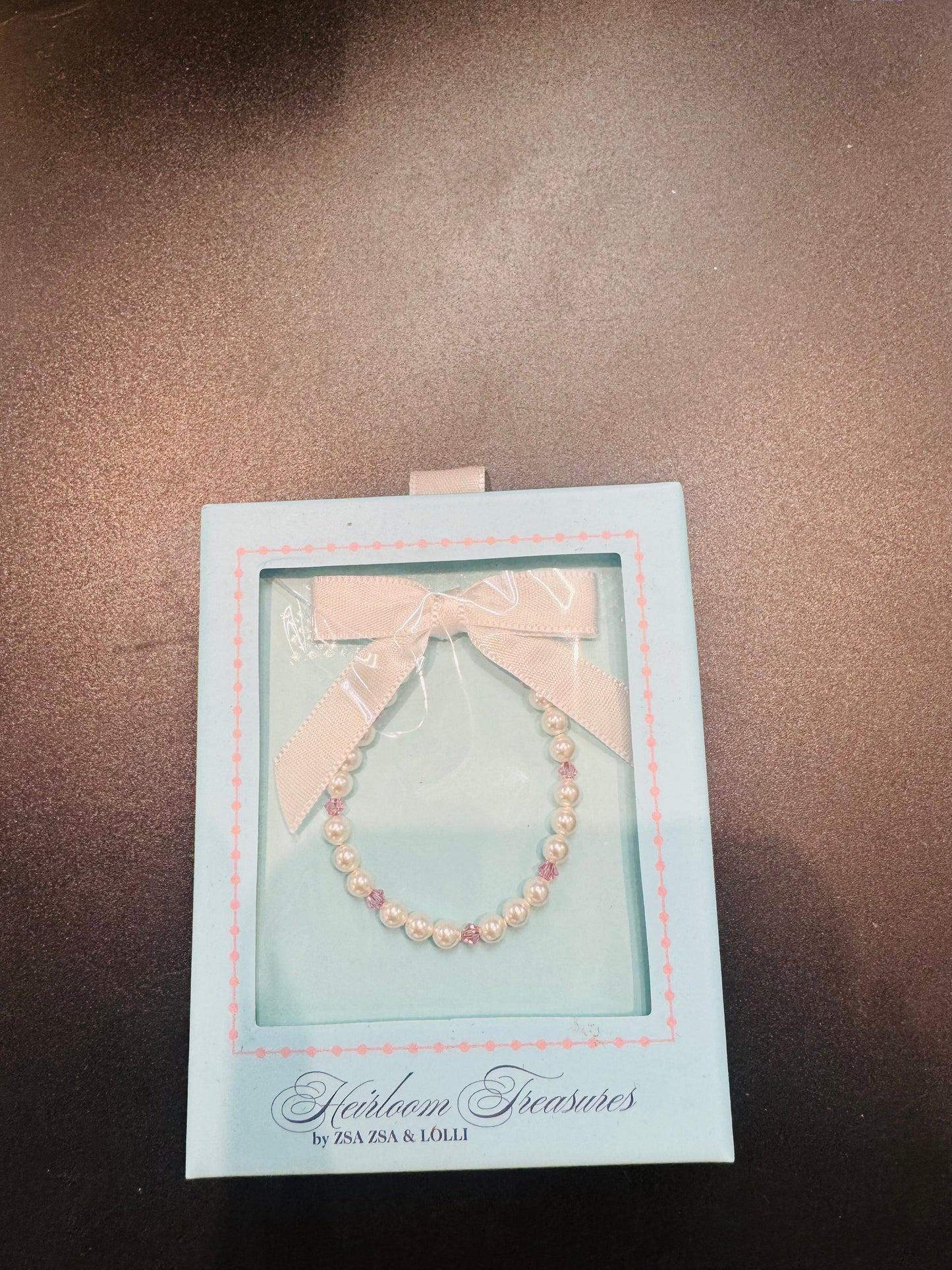 Zsa Zsa & Lolli - Pink And White Pearl Bracelet