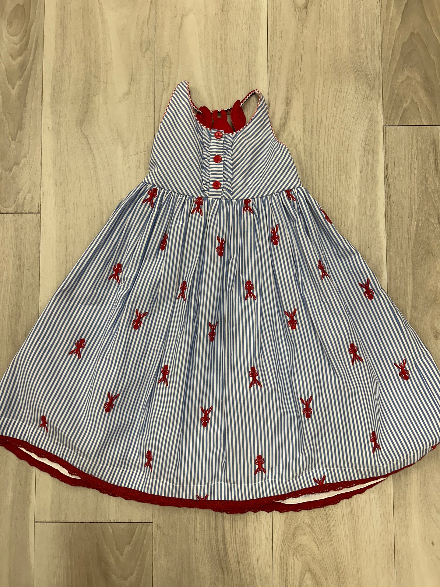 Cotton Kids - Crawfish Striped Dress