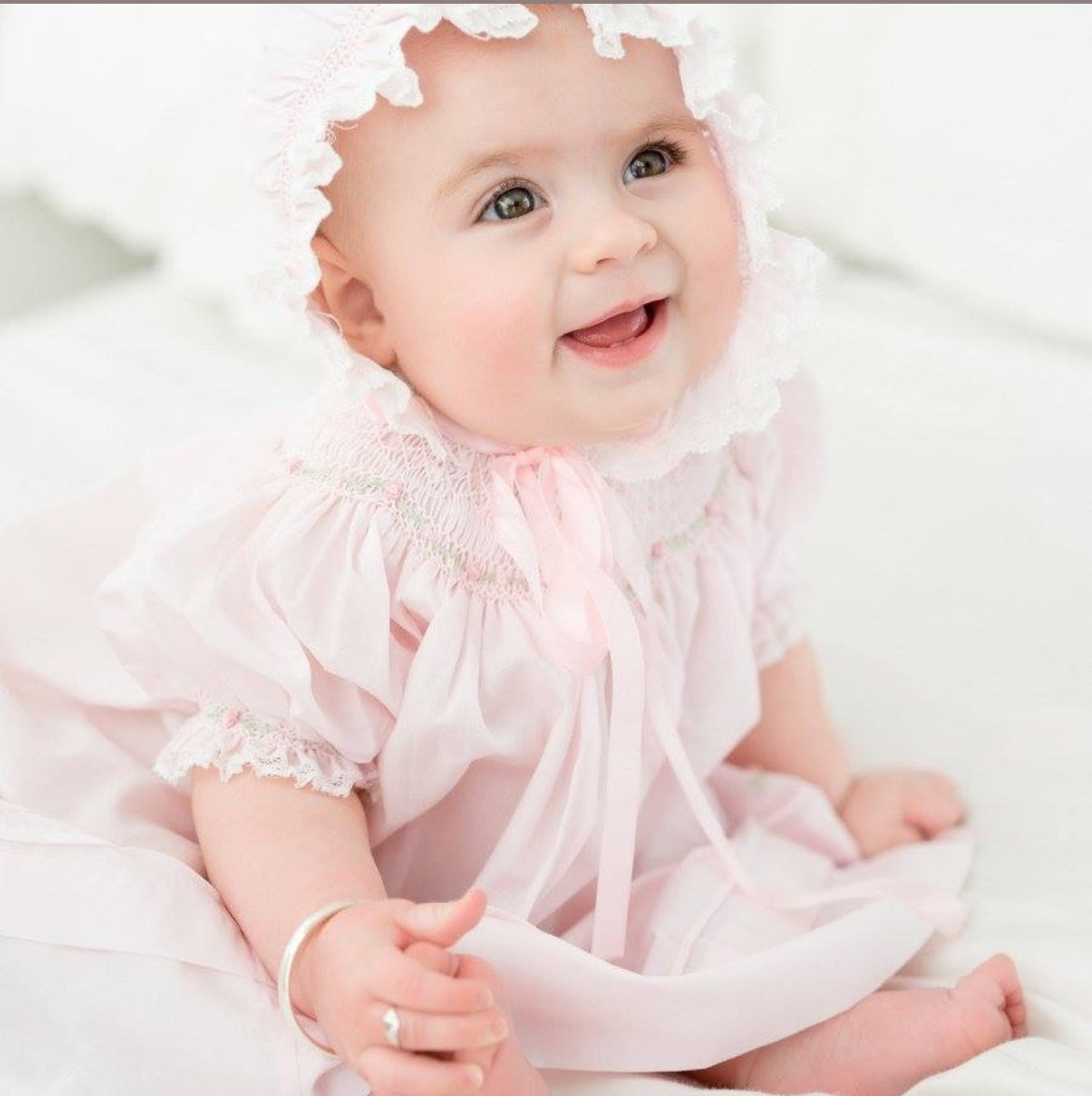 Feltman Brothers - Pink Rosette Bishop Dress