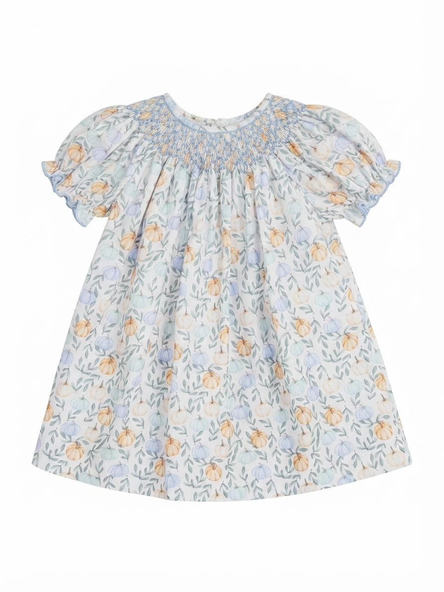 Charming Little One - Pumpkin Fall Garden Zoey Dress
