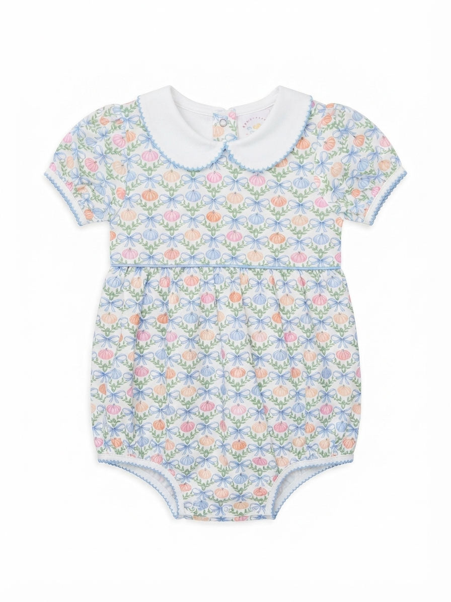 Swoon Baby - Pumpkin & Bows Bubble Outfit