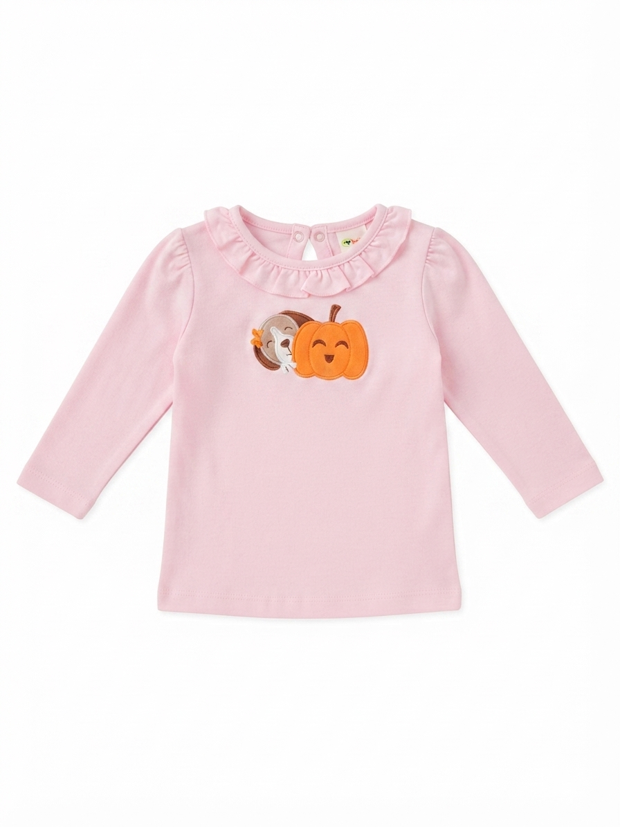 Acvisa - Pumpkin And Dog Tee Light Pink